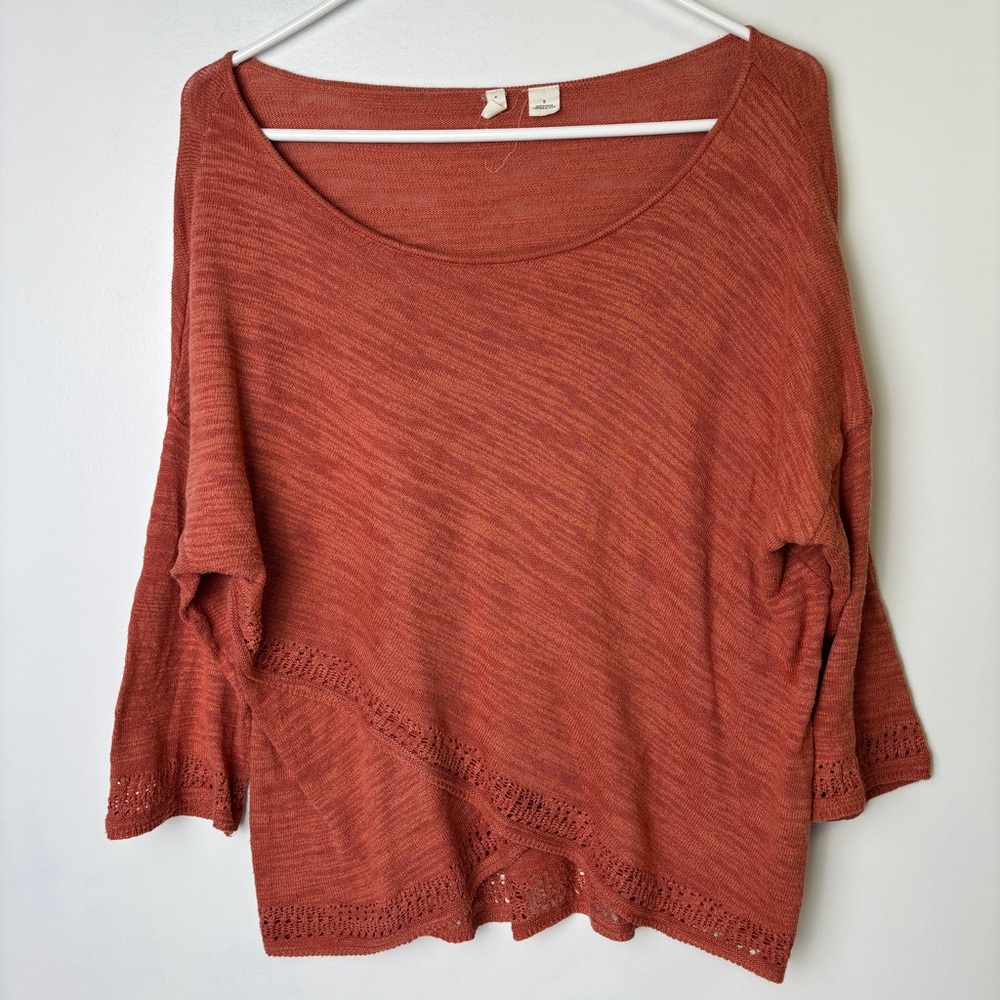 Moth Heathered Orange Sweater